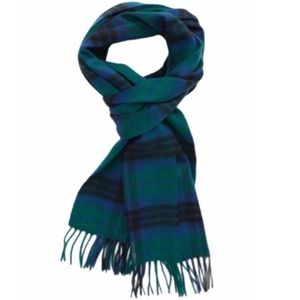 Nordstrom 100 % Cashmere peacoat plaid men's scarf